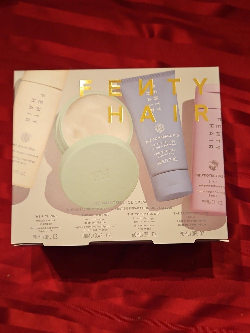 Fenty Beauty The Maintenance Crew Bath & Body Set - Mint, Lavender, Blush